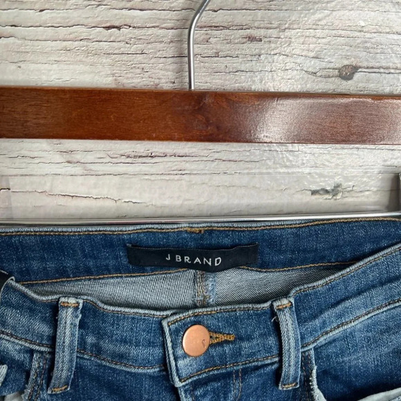 J Brand Brya Breathless distressed boot cut jeans distressed raw hem size 26 - Picture 5 of 11